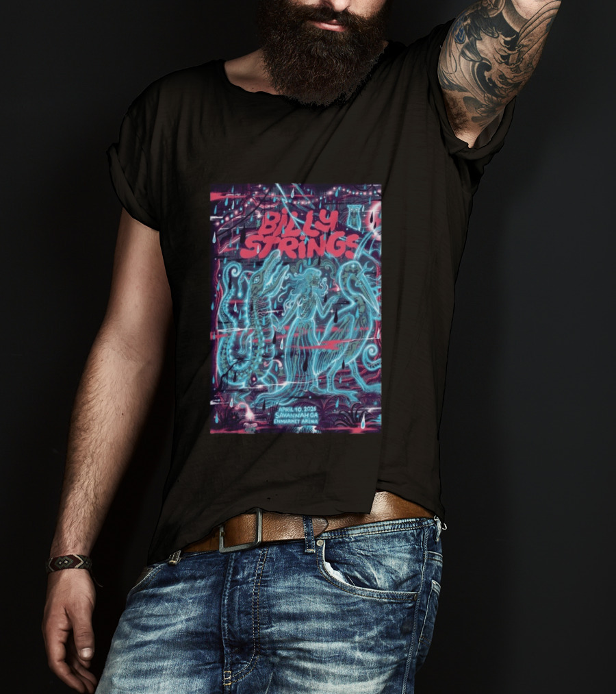Billy Strings April 10 2026 Savannah GA Enmarket Arena T-Shirt