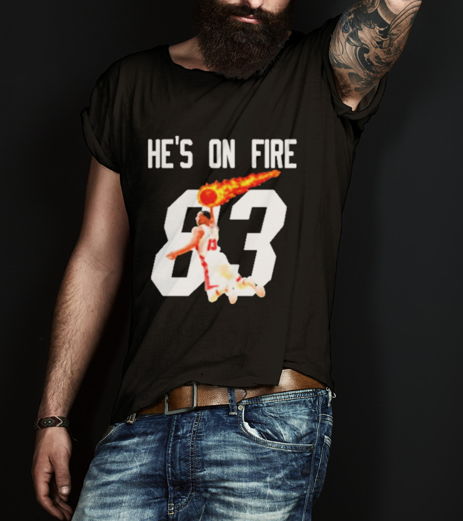 Bam Adebayo 83 Points He's On Fire Dunk Basketball T-Shirt