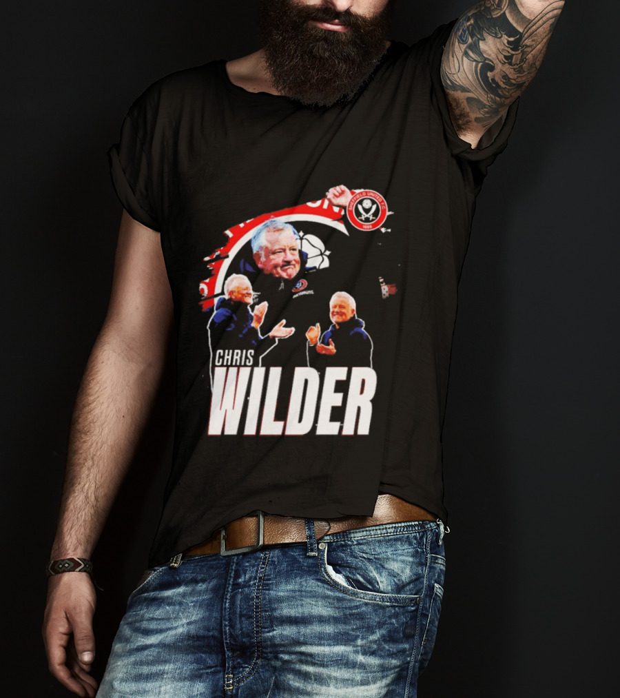 Sheffield United FC Chris Wilder Coach Fan Celebration T-Shirt