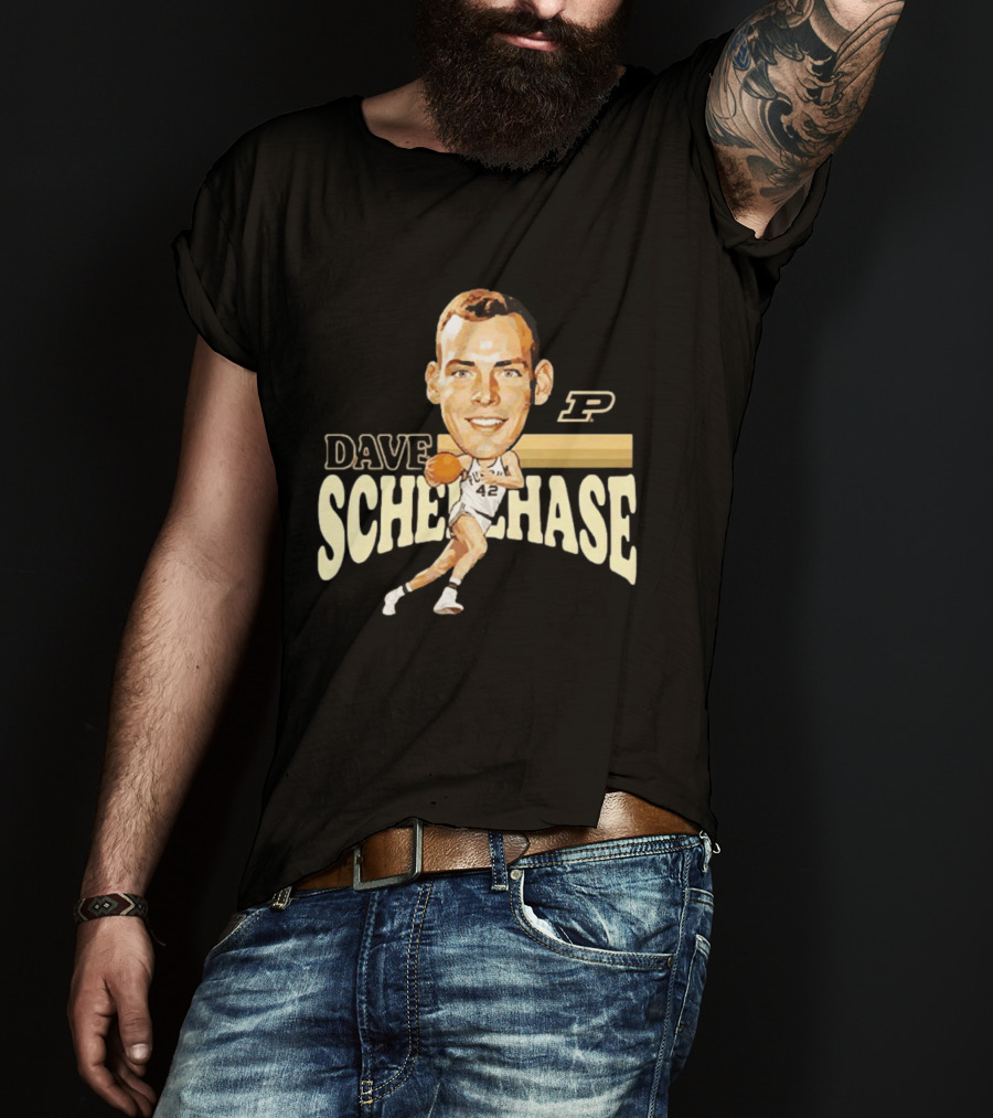 Dave Schellhase Purdue Boilermakers Basketball Legends Caricature 42 T-Shirt