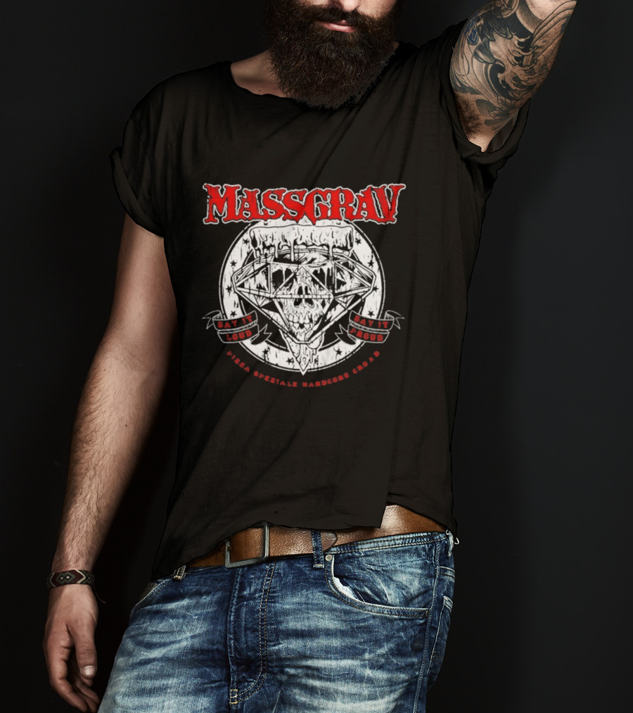 Massgrav Pizza Speziale Hardcore Established 1996 Eat Loud Stay Loud T-Shirt