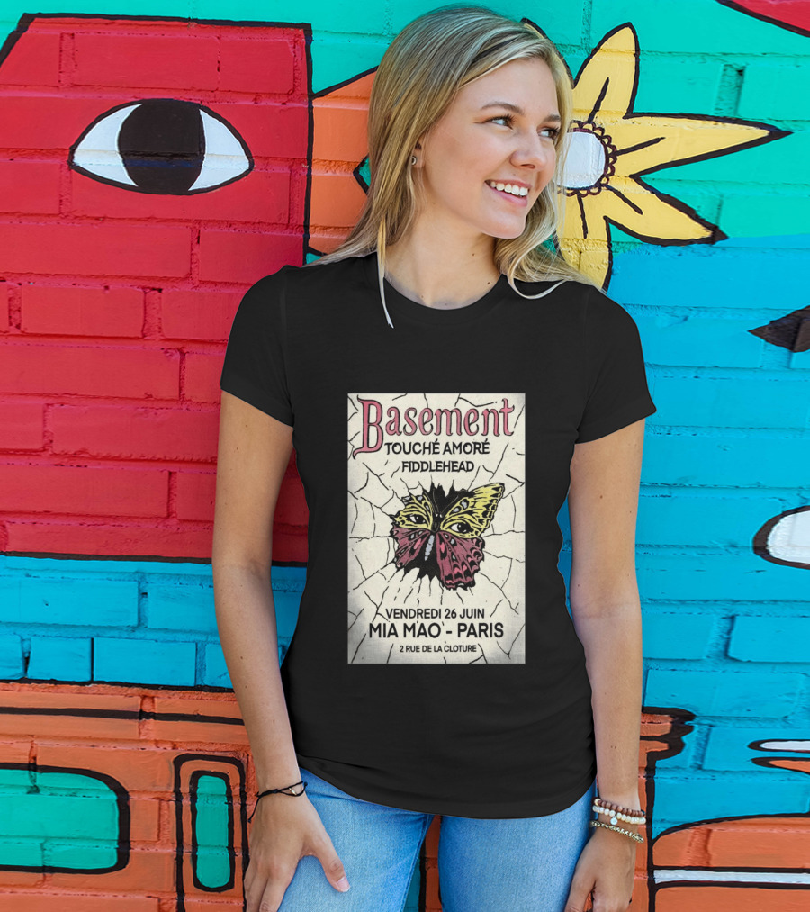 Basement Touche Amore Fiddlehead Mia Mao Paris June 26 Rue De La Cloture T-Shirt
