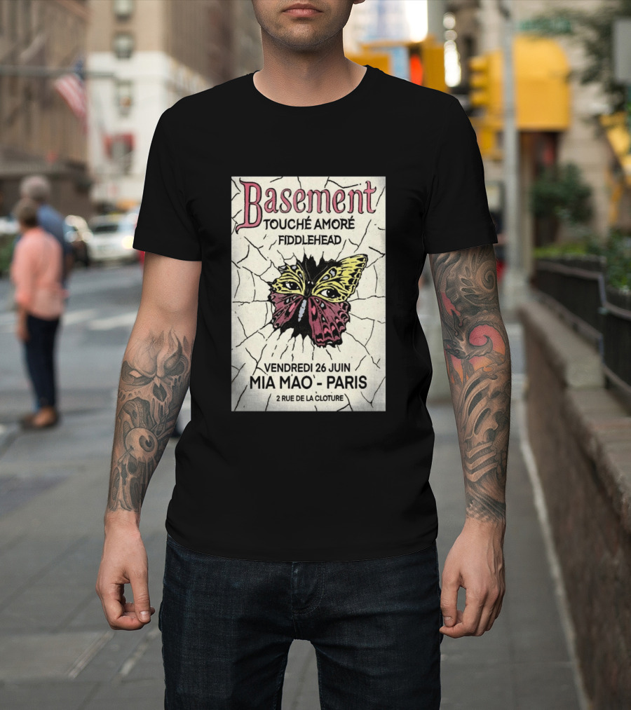 Basement Touche Amore Fiddlehead Mia Mao Paris June 26 Rue de la Cloture T-Shirt