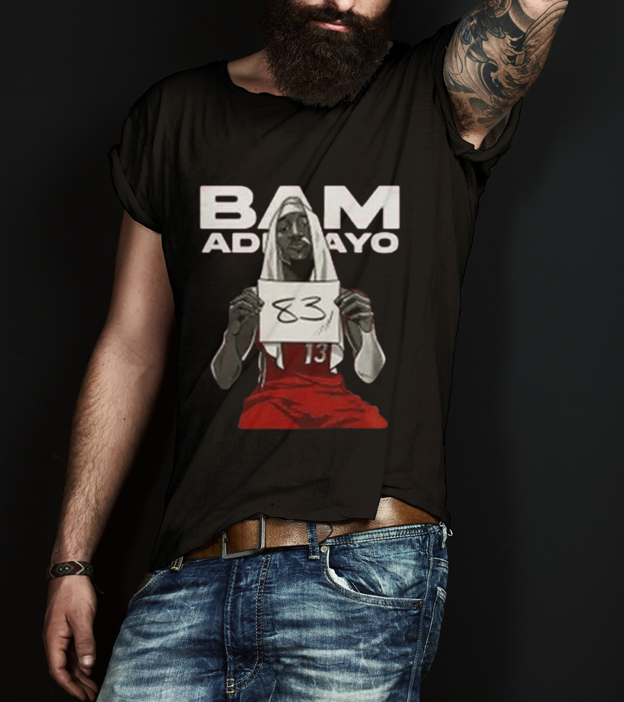 Bam Adebayo Historic 83 Points Miami Performance T-Shirt