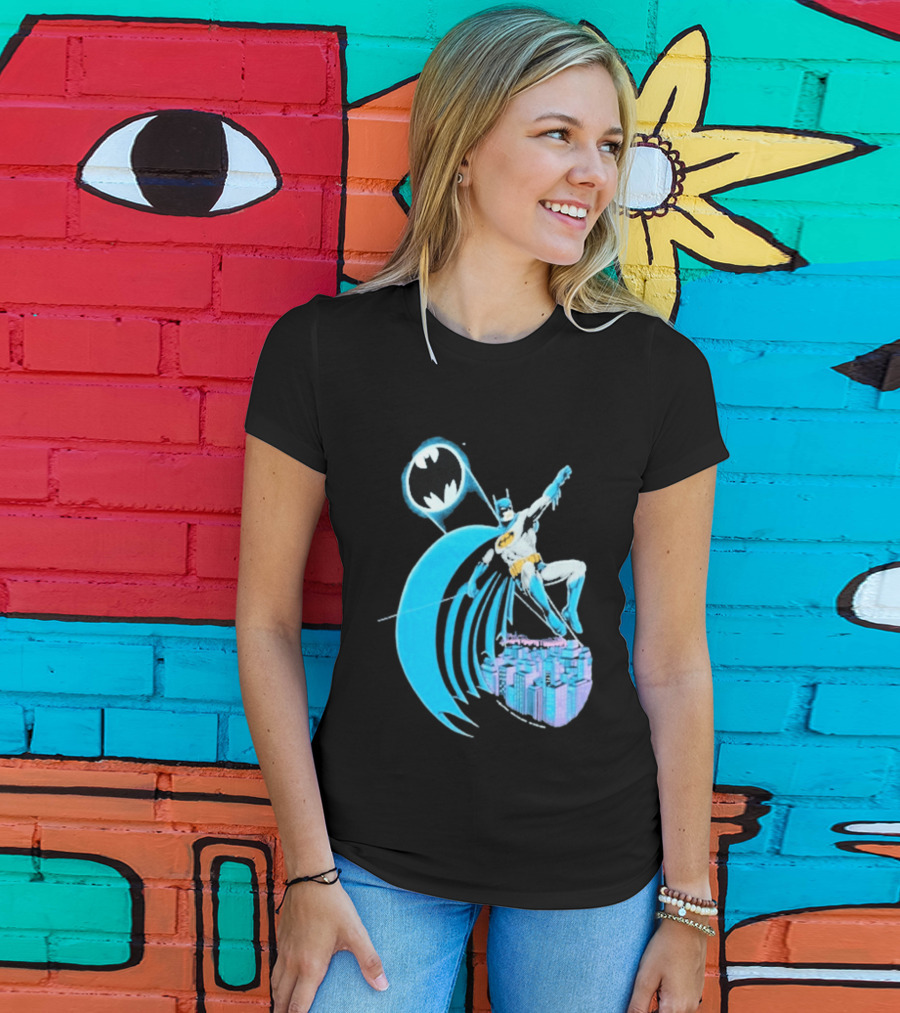 Wyco 1988 Batman DC Comics Retro Hero Gotham City Scene T-Shirt