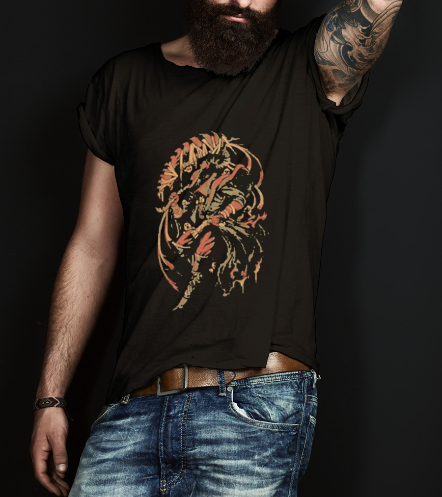 Endless Hunt Ilustrata Samurai Warrior T-Shirt