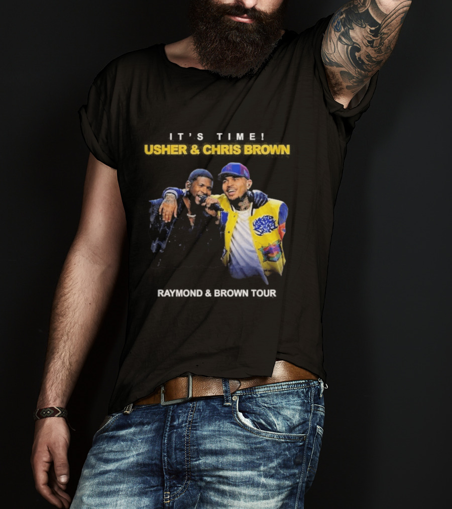 Usher & Chris Brown Raymond & Brown Tour It's Time T-Shirt