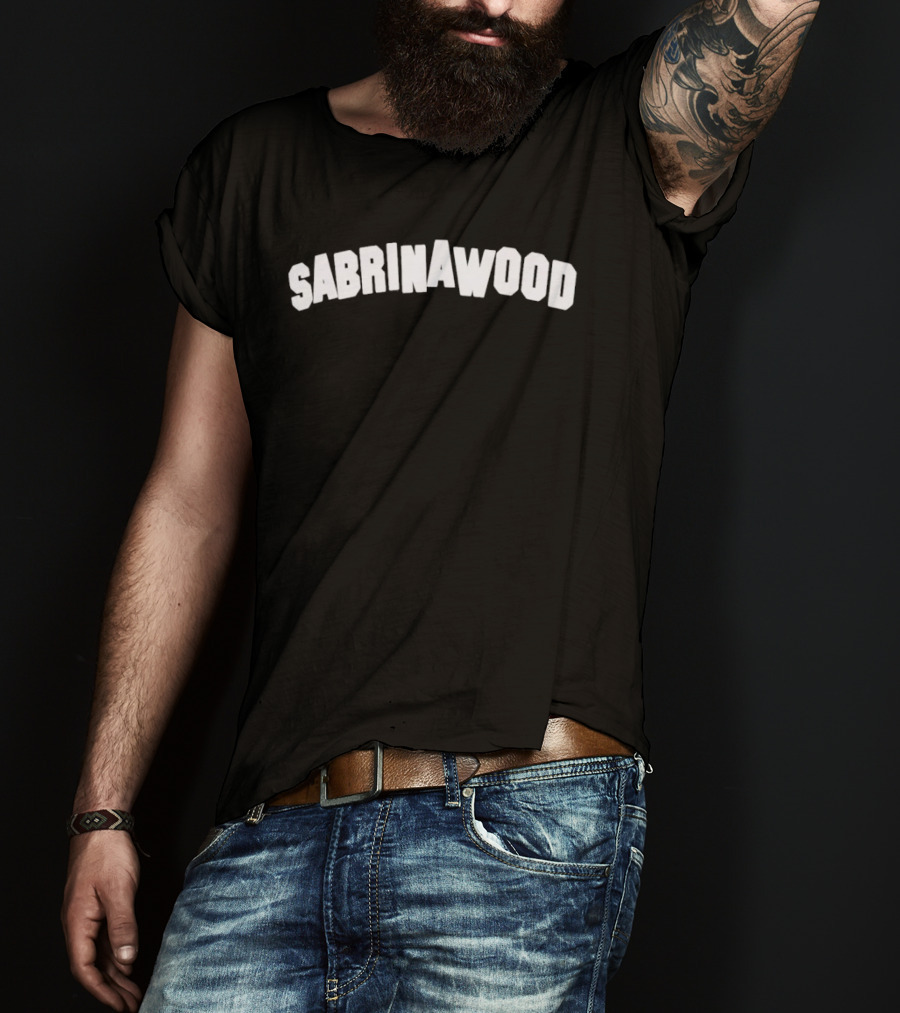 Sabrinawood Retro Vintage Style Curved T-Shirt