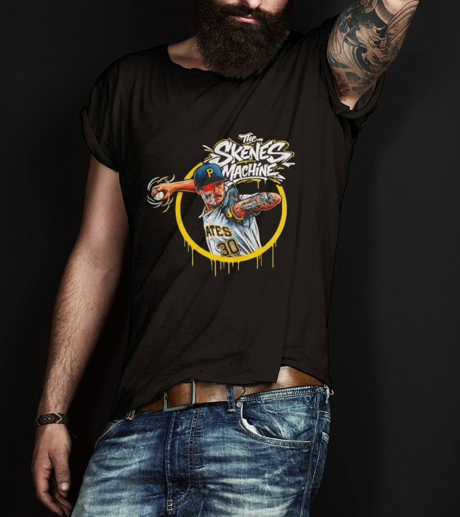 The Skenes Machine Paul Skenes Pittsburgh Pirates Pates 30 T-Shirt