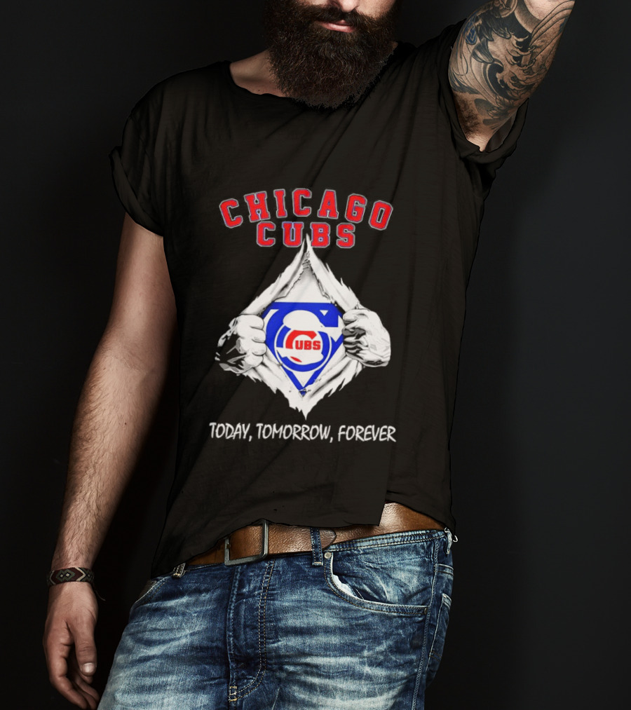 Chicago Cubs Blood Inside Me Today Tomorrow Forever T-Shirt