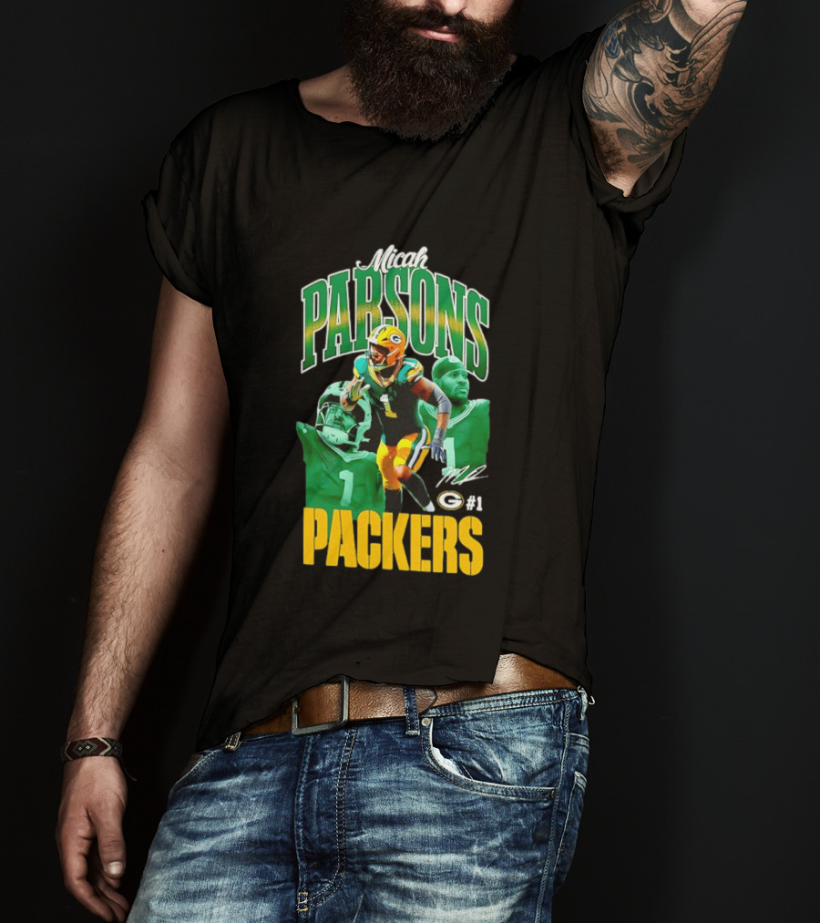 Micah Parsons Green Bay Packers NFL Iconic 2023 #1 T-Shirt