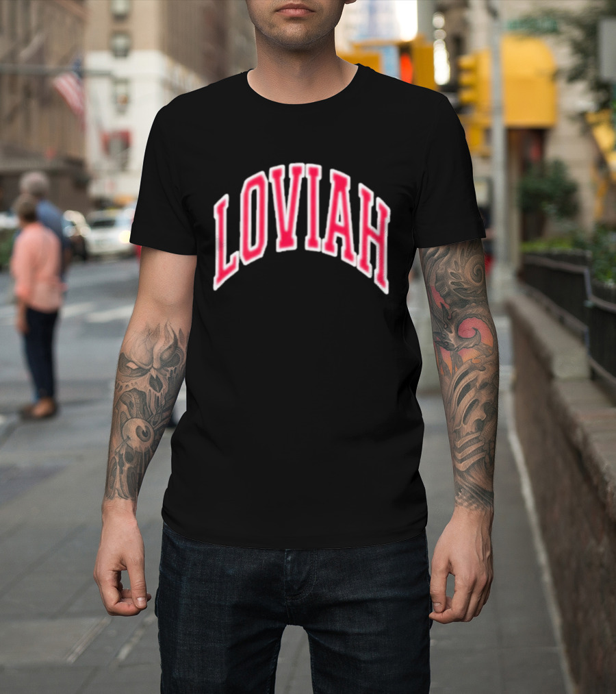 Empire Loviah Team Bold Red Arch Lettering T-Shirt