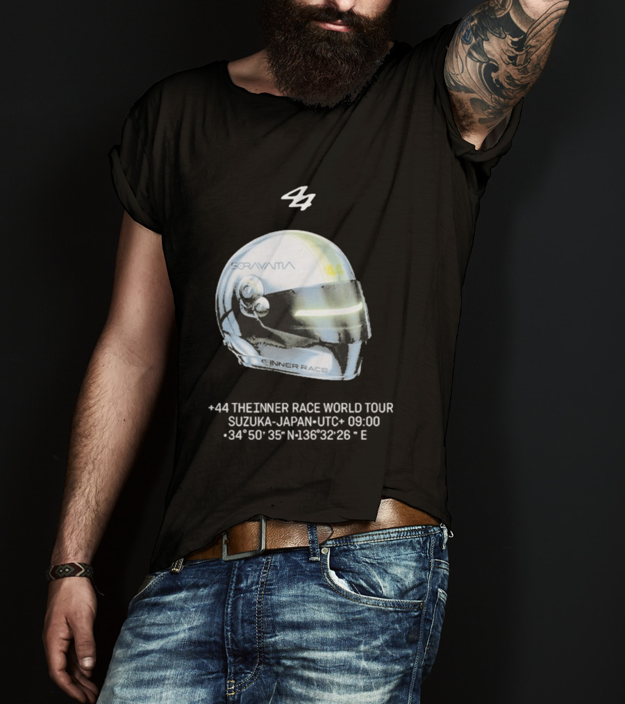 Sorayama Inner Race 44 Lewis Hamilton Helmet T-Shirt