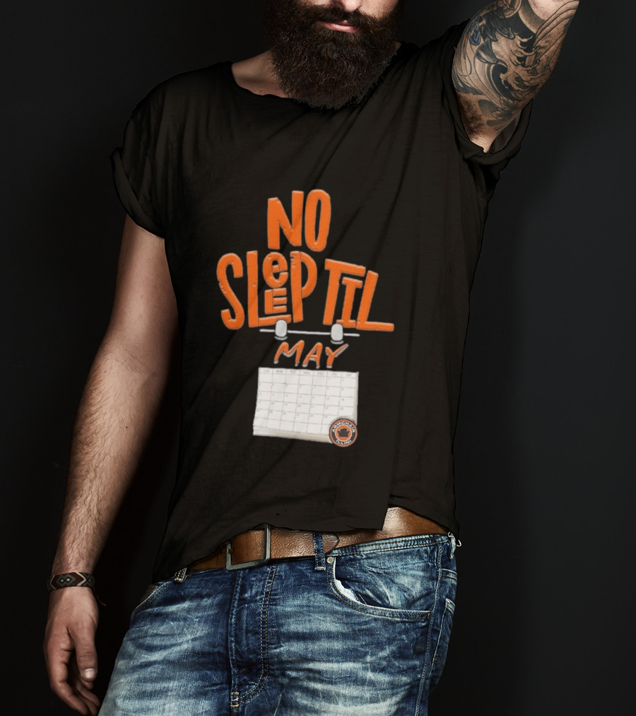 No Sleep Til May Armchair Illinois Fighting Illini Calendar T-Shirt