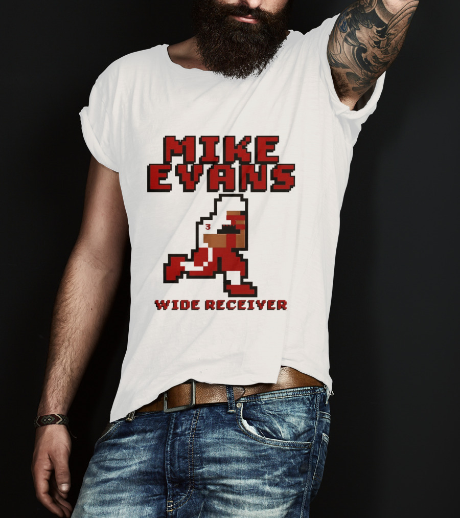 Mike Evans 8 Bit Wide Receiver NFL Football T-Shirt