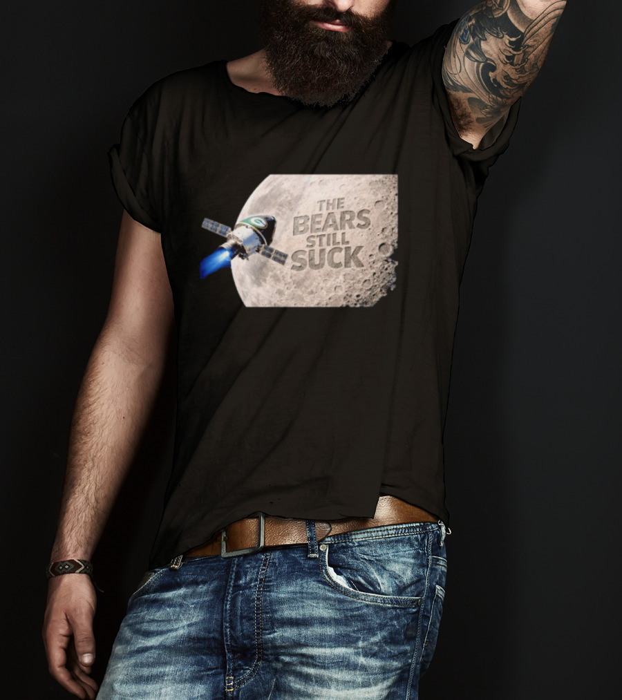 Artemis II Green Bay Packers The Bears Still Suck Moon Satellite T-Shirt