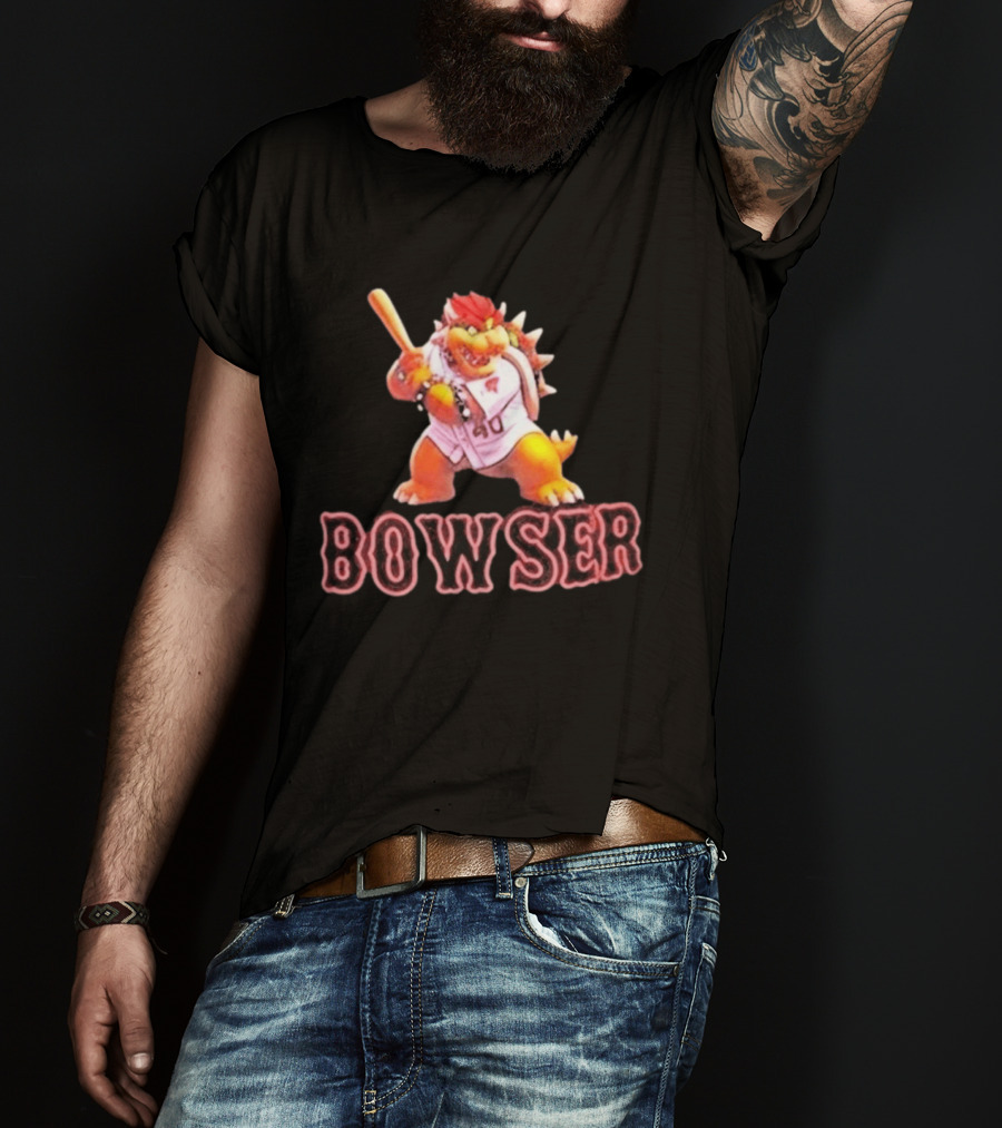 Bowser Baseball Character Caleb Durbin 40 T-Shirt