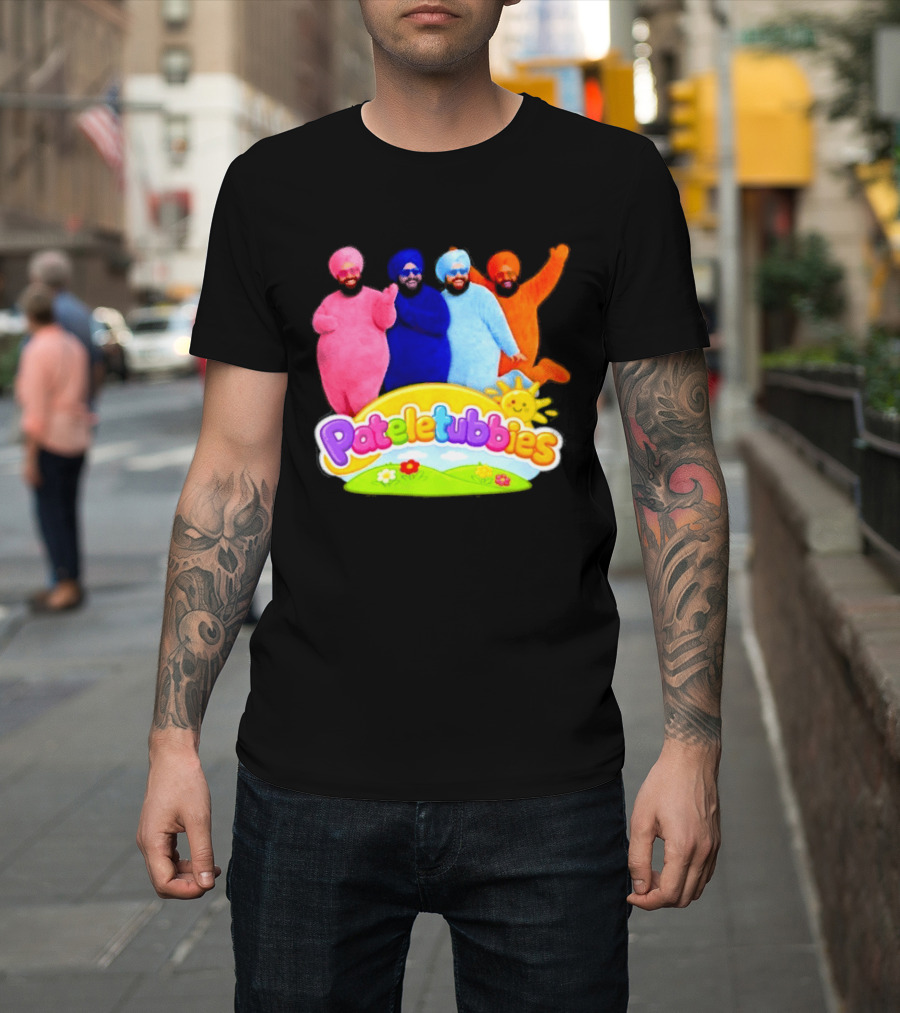 Pateletubbies Indian Characters With Colorful Outfits T-Shirt