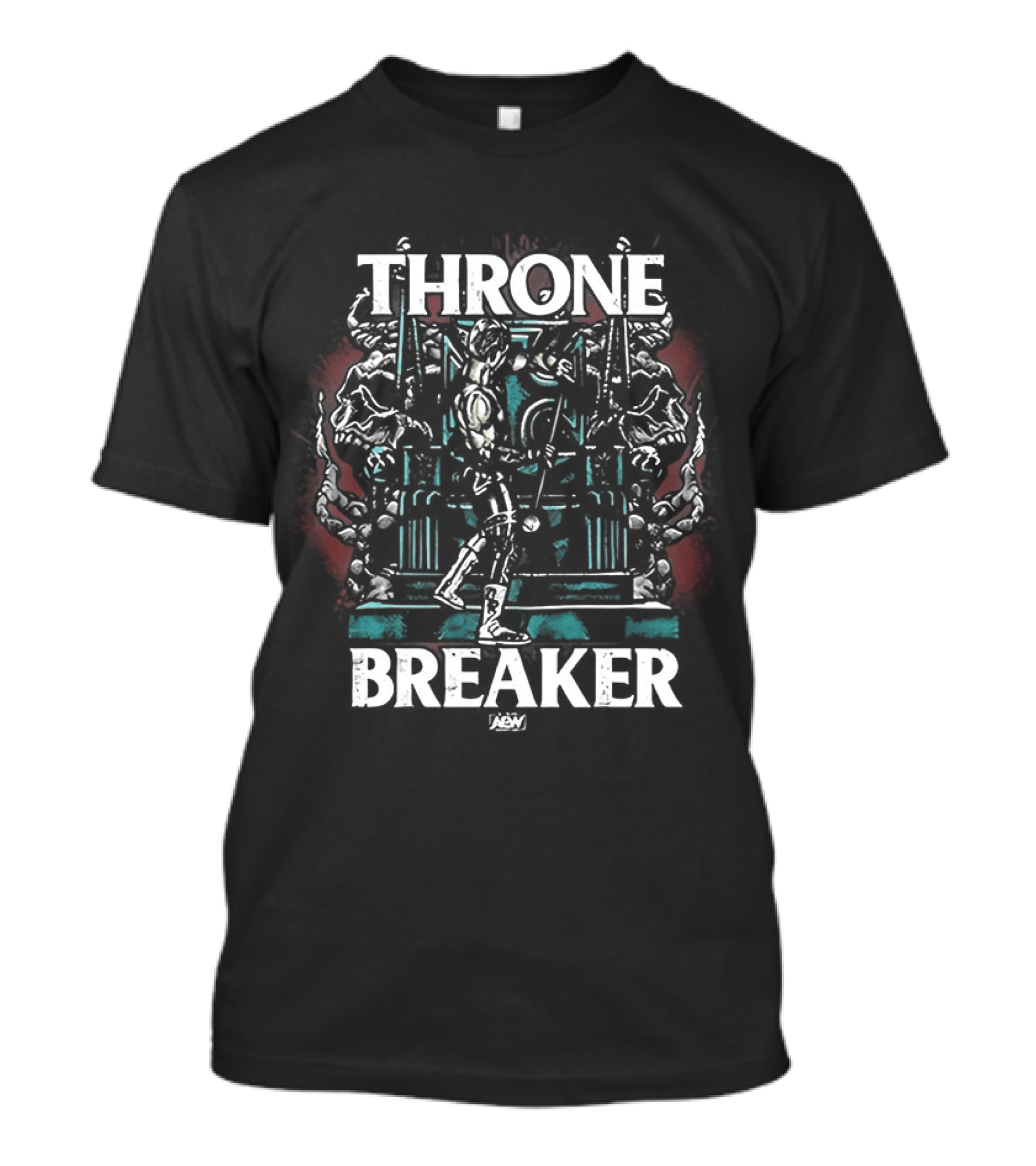 Cody Rhodes Thronebreaker Wrestler Tribute Bold Text And Throne T-Shirt