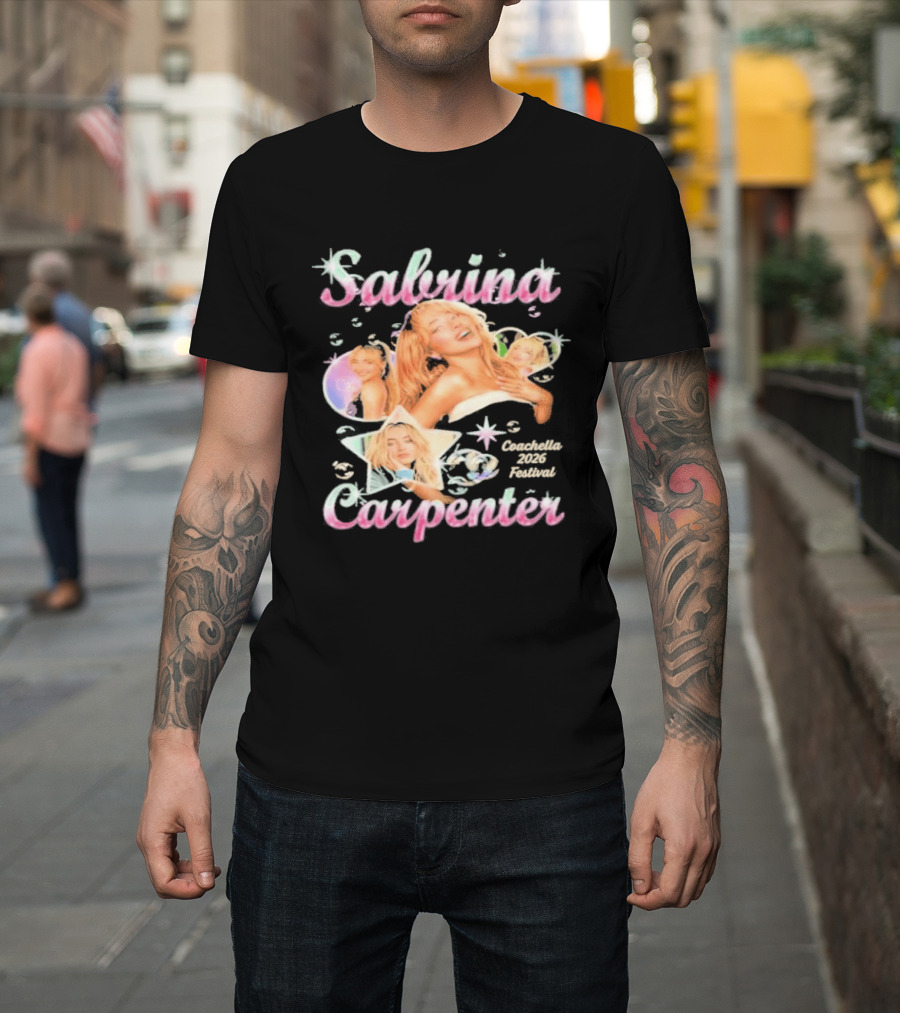 Sabrina Carpenter Coachella Valley Music Festival Star T-Shirt