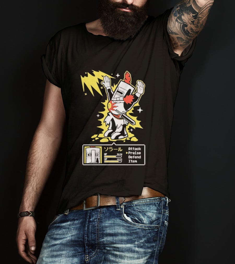 Solar Man Goblin Tengu Attack Praise Defend Item T-Shirt