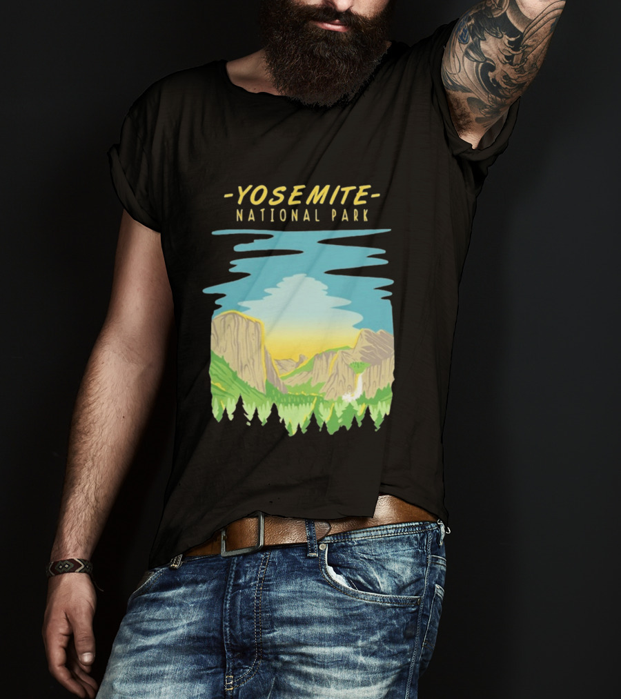 Yosemite National Park Scenic Nature Vista T-Shirt