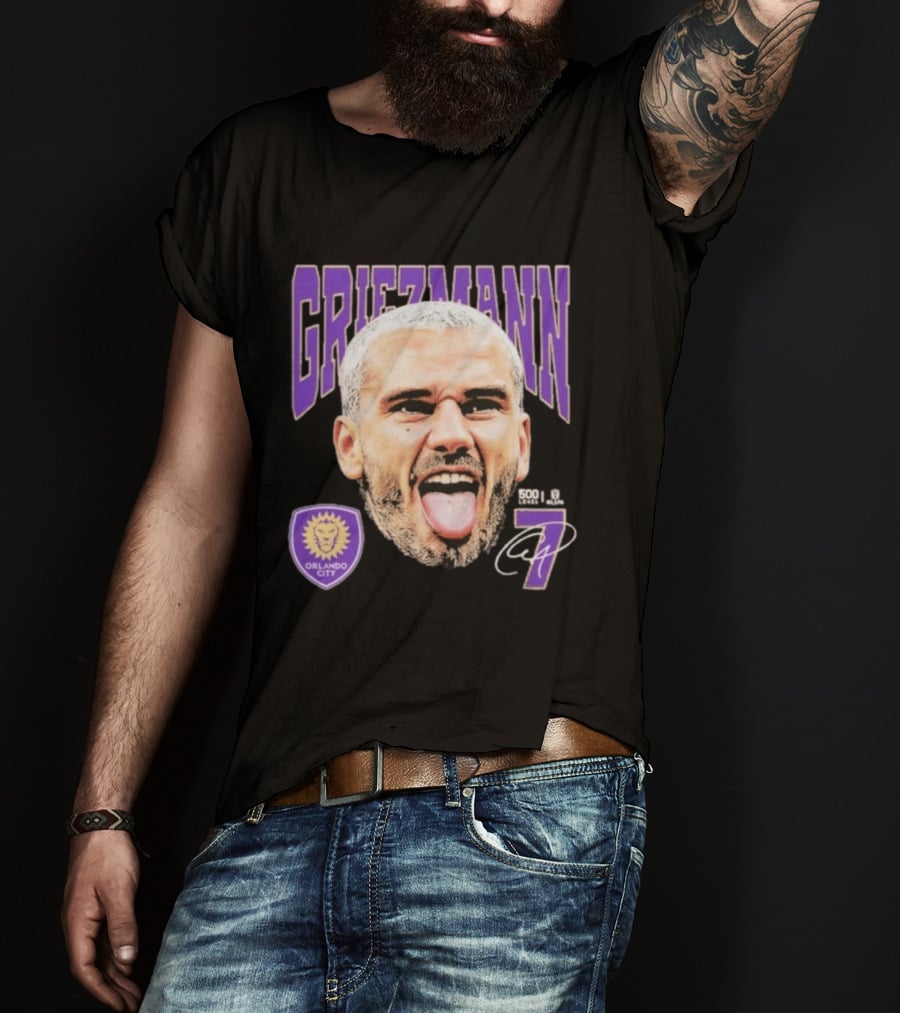 Griezmann Orlando City 7 Soccer Legend Celebration 500 T-Shirt