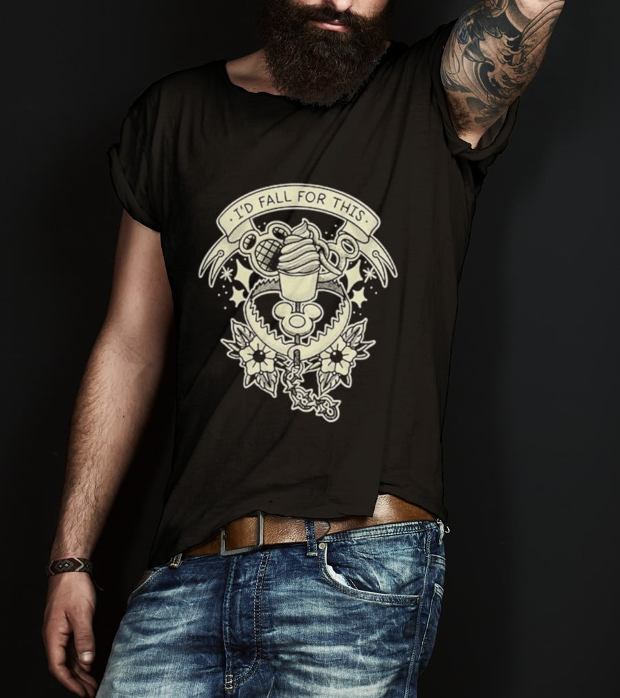 Our I'd Fall For This Tattoo Ice Cream Roses T-Shirt