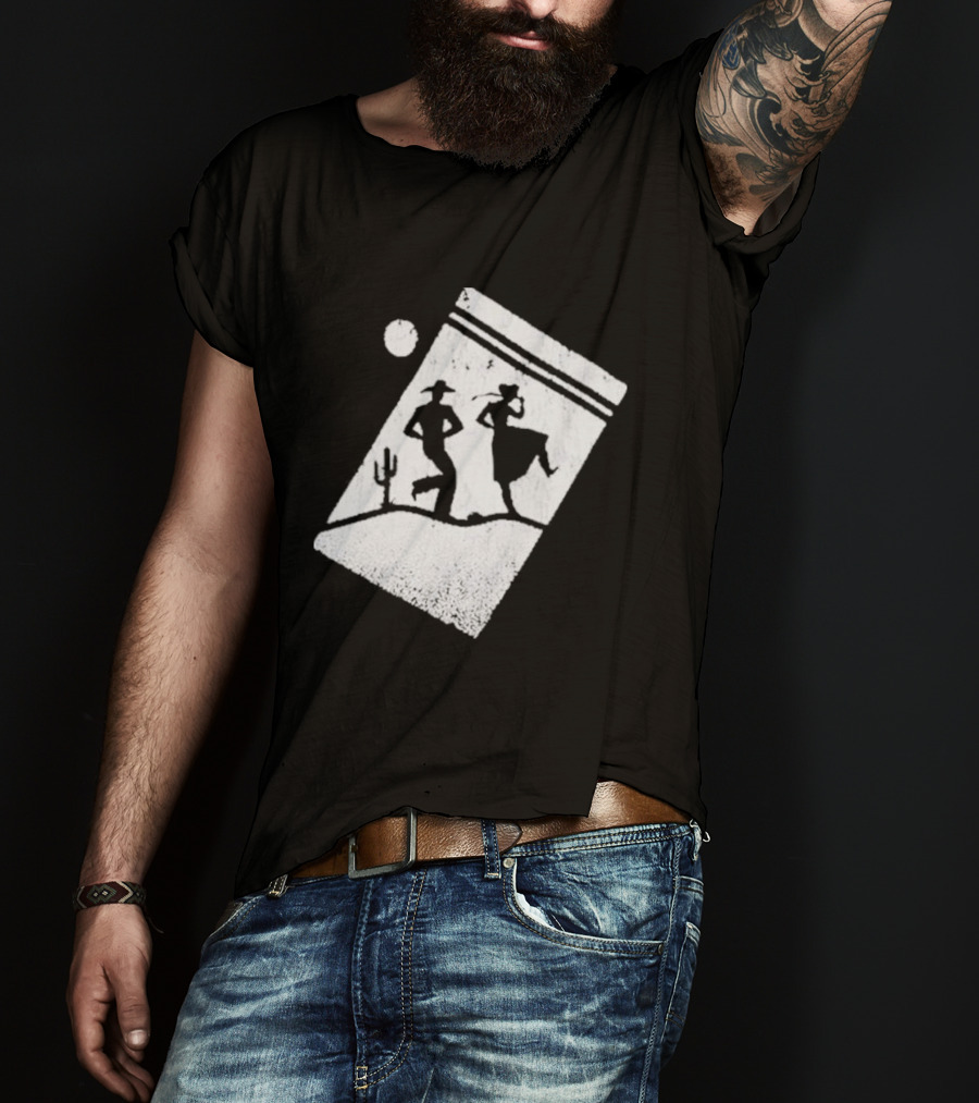 Paul Cauthen Cocaine Country Dancing Silhouette Cowboys Western T-Shirt