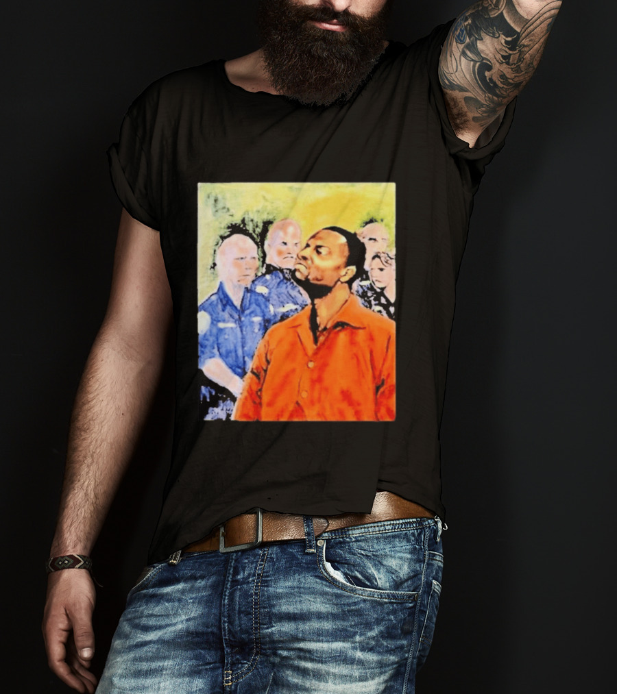 Rodney Hilton Jr Cloutfishing Artwork With Police Officers T-Shirt