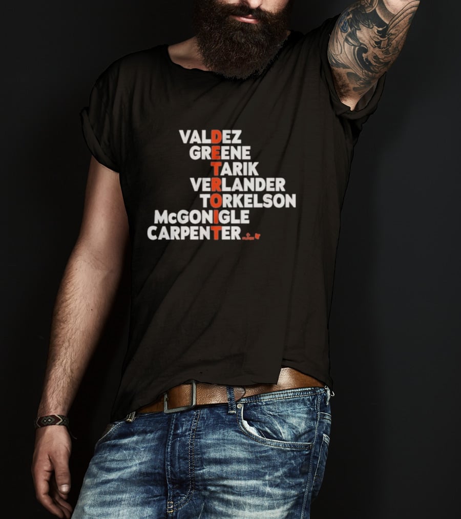 Valdez Greene Tarik Verlander Torkelson Mcgonigle Carpenter Detroit 2026 T-Shirt