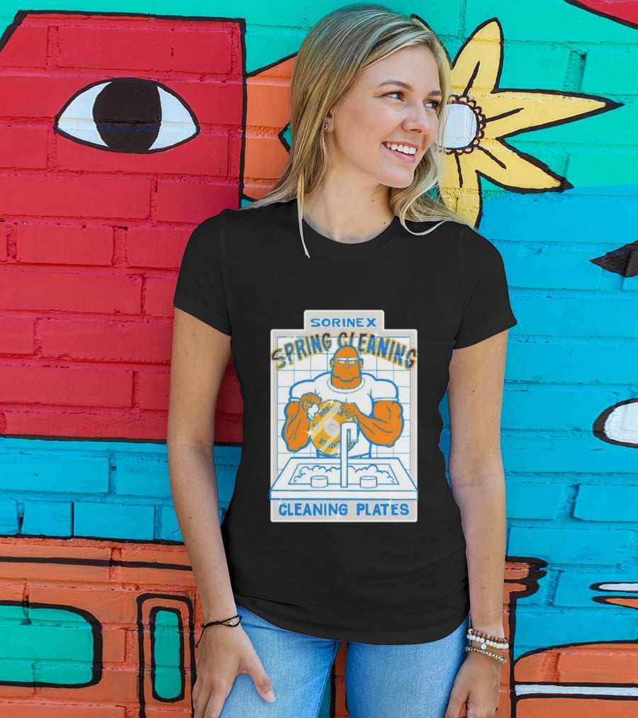 SORINEX Spring Cleaning Cleaning Plates T-Shirt