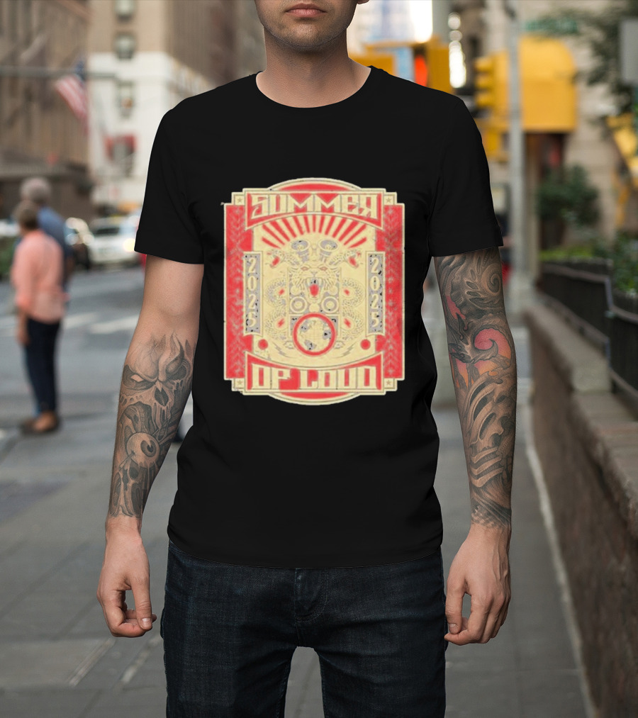 Summer 2025 Loud Festival Vibrant Red Dragon Speaker T-Shirt