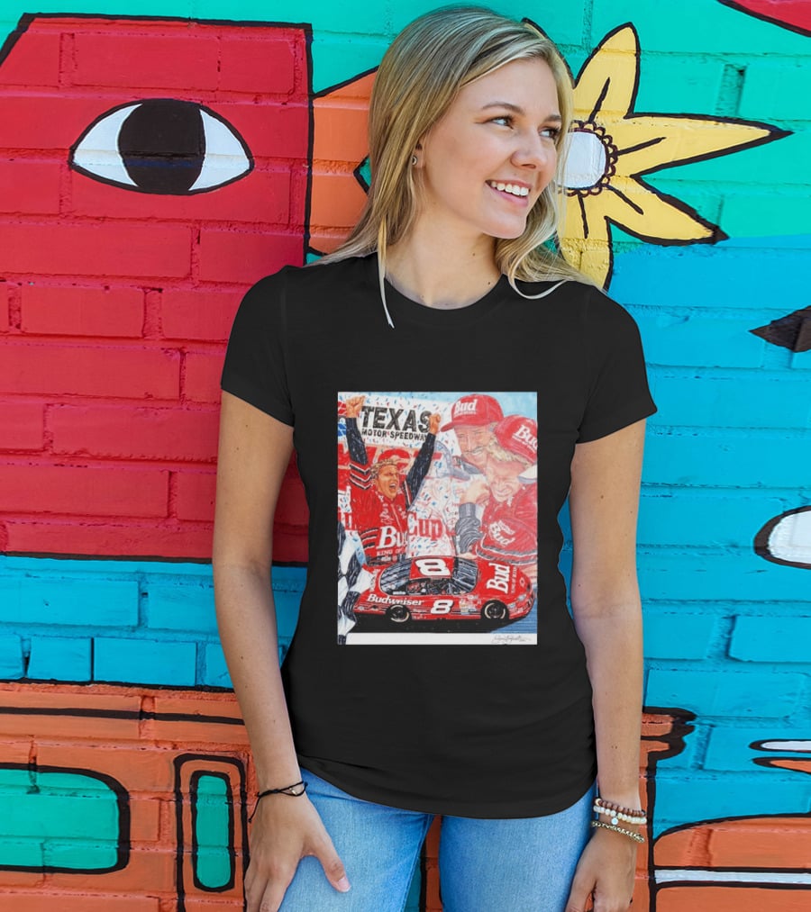 Texas Motor Speedway 2000 Dale Earnhardt Jr NASCAR Cup Series Budweiser Number 8 T-Shirt