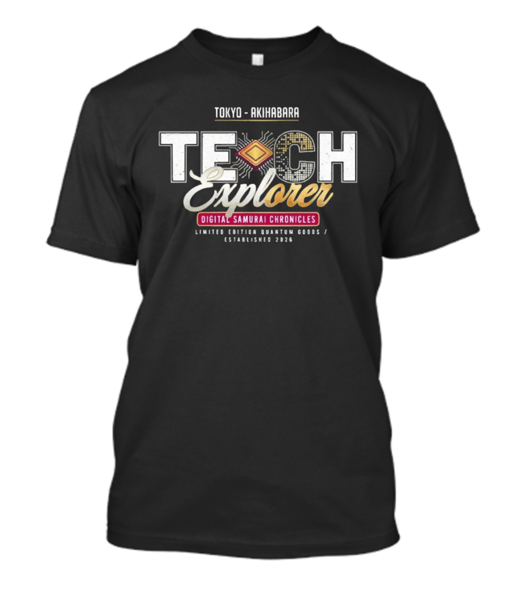 Tokyo Akihabara Tech Explorer Digital Samurai Chronicles Limited Edition Quantum Mods 2026 T-Shirt