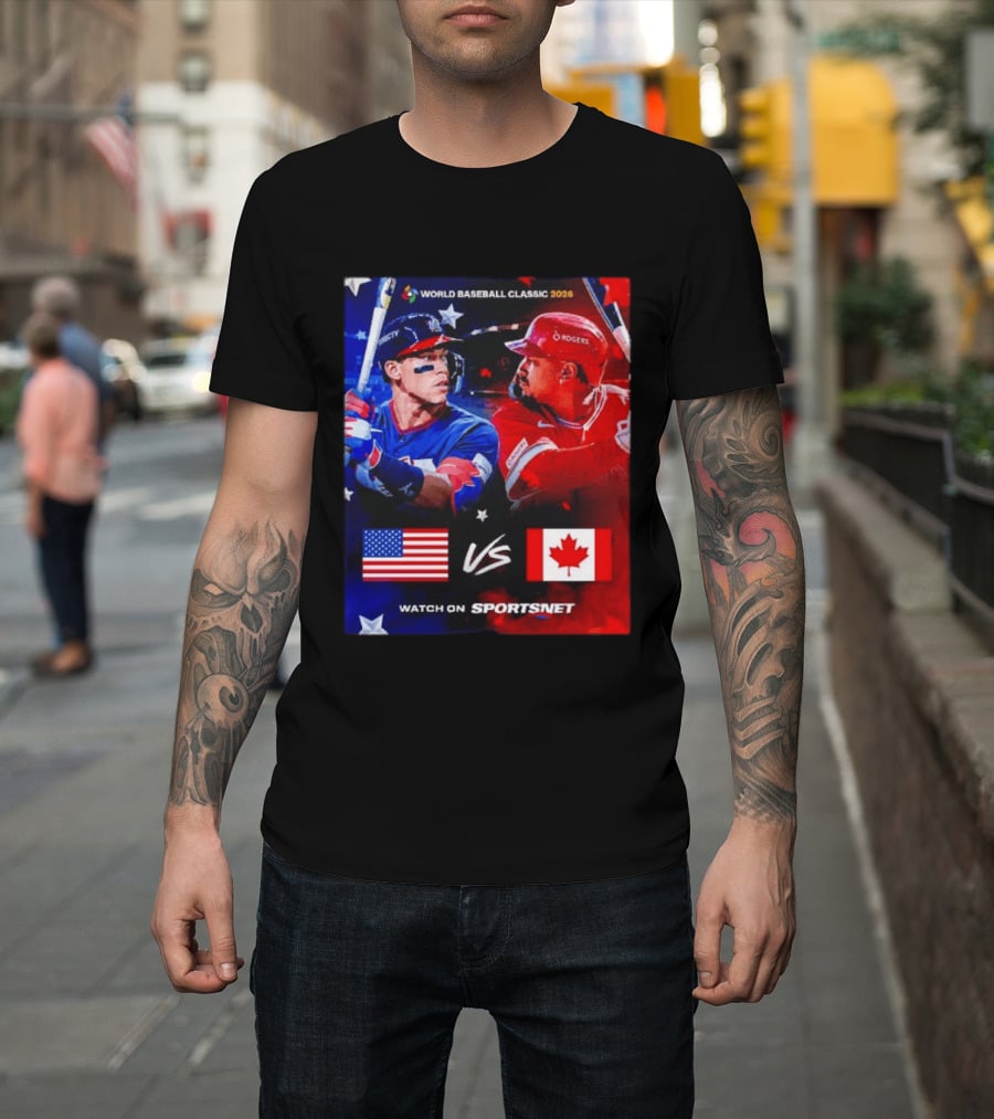 World Baseball Classic 2026 USA Vs Canada Sportsnet Event T-Shirt