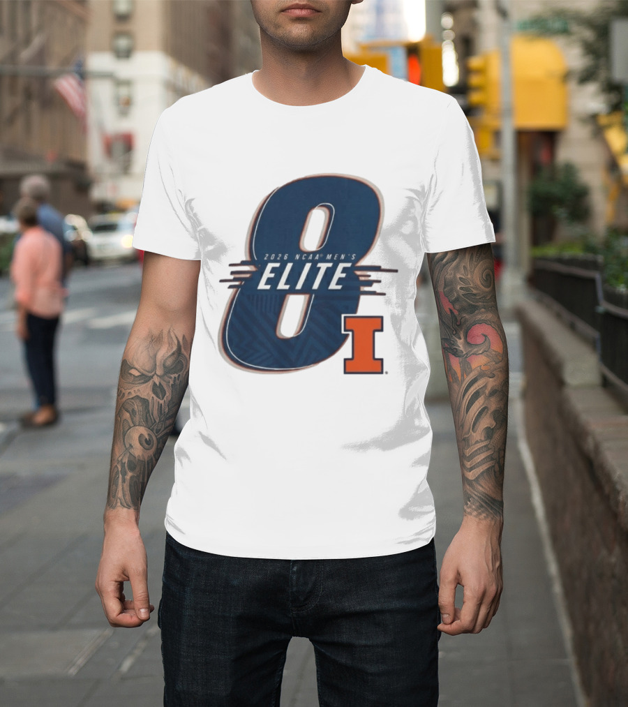 2026 NCAA Men's Elite 8 Illinois Fighting Illini I T-Shirt