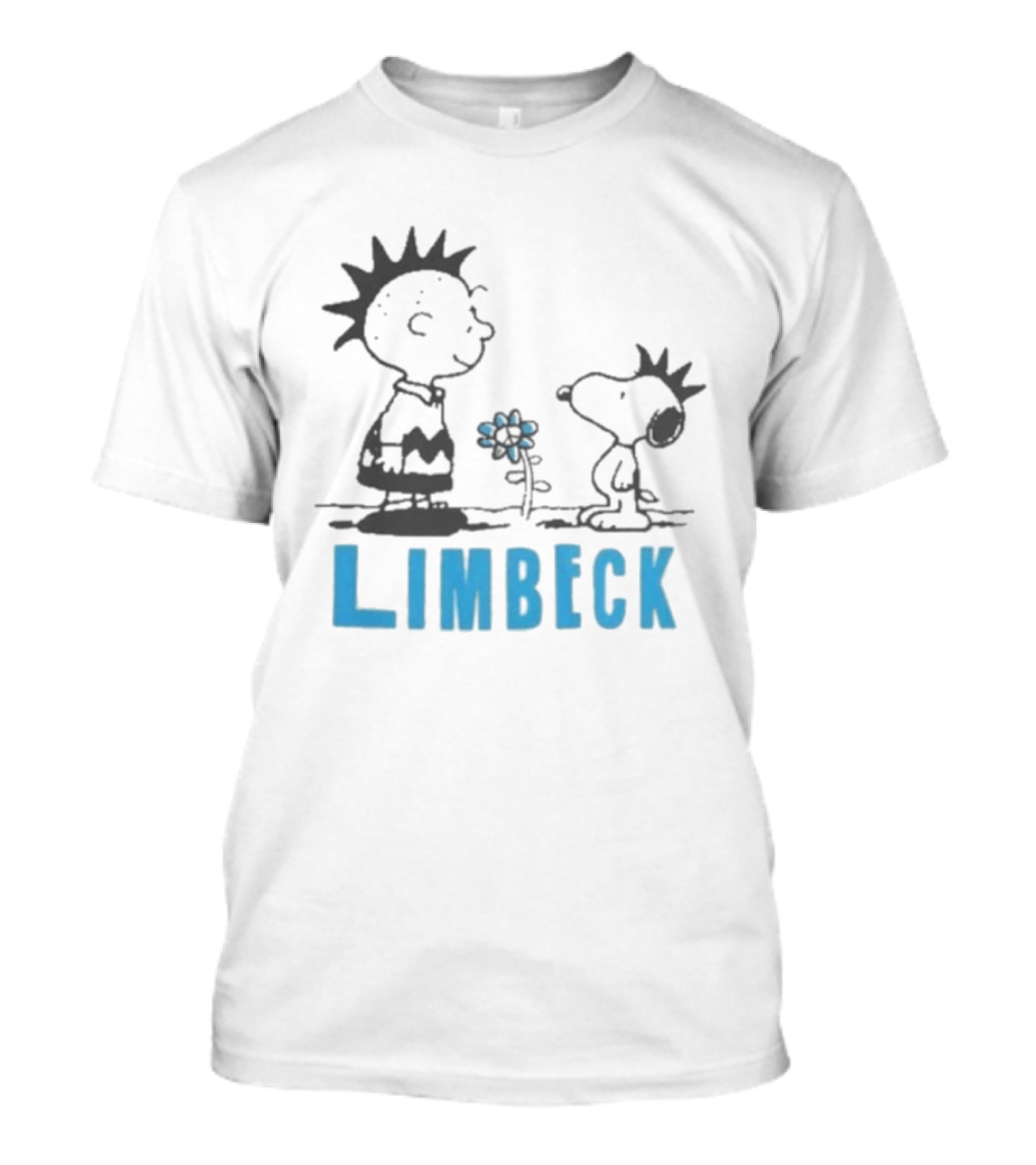 Peanuts Snoopy Punk Charlie Brown Limbeck Flower T-Shirt