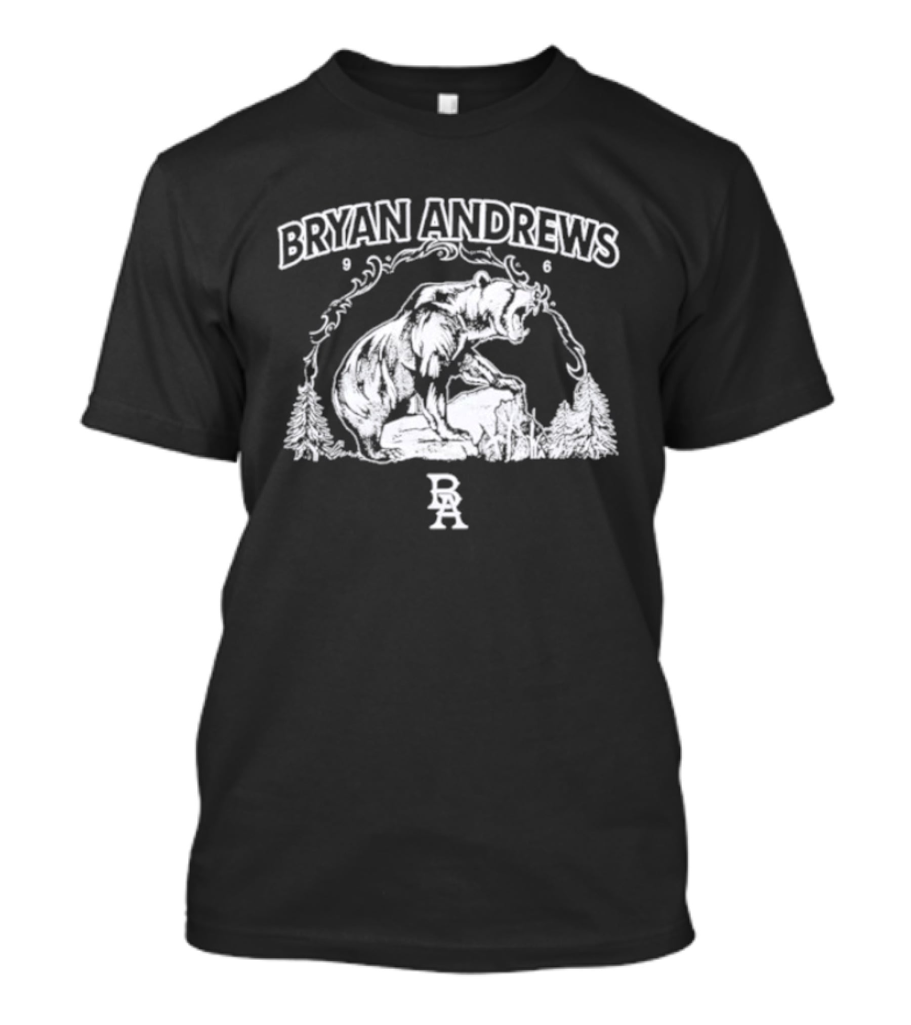 Bryan Andrews Bear Wilderness Scene T-Shirt