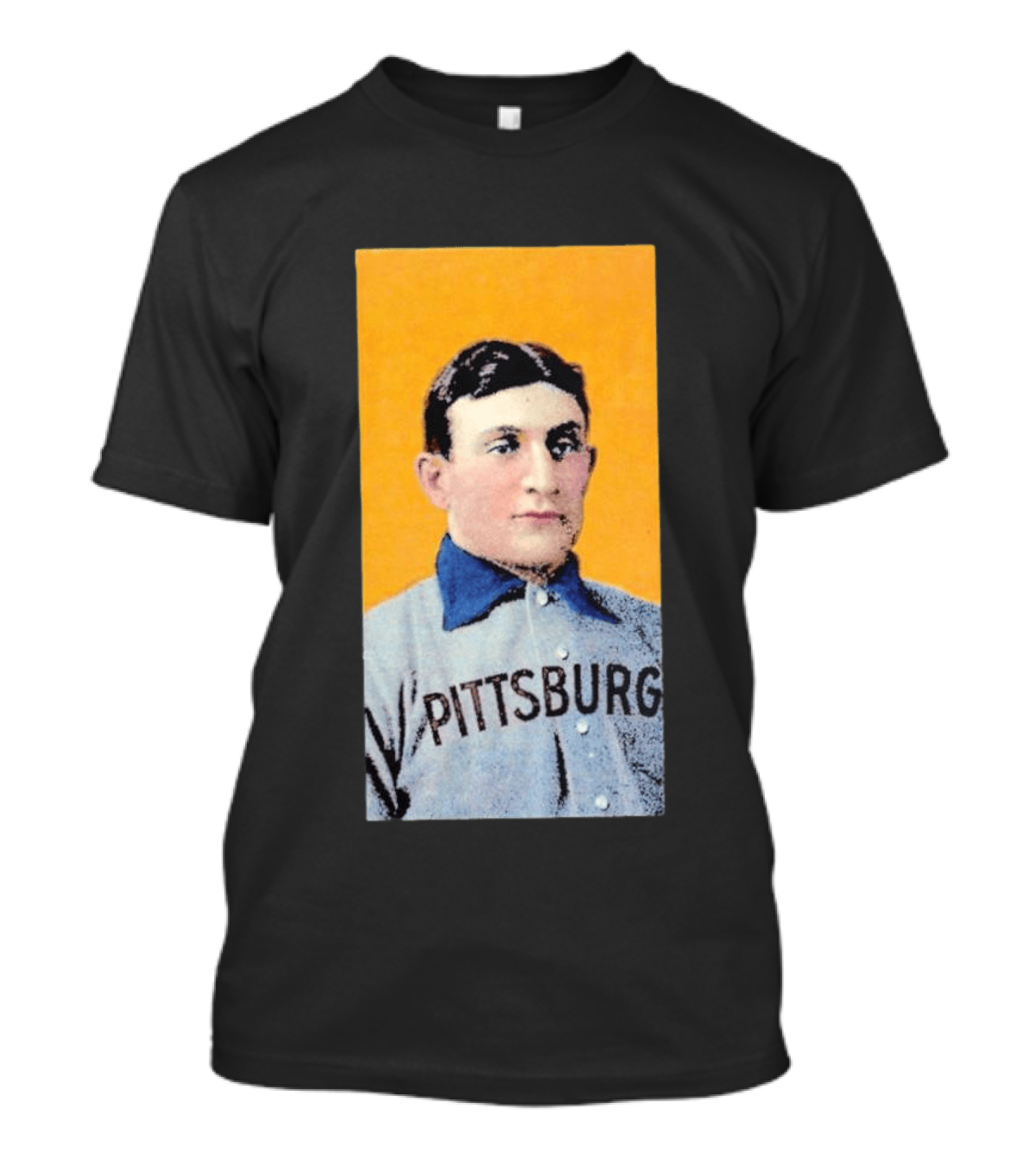 Pittsburgh Vintage Honus Wagner Baseball Player Card T-Shirt