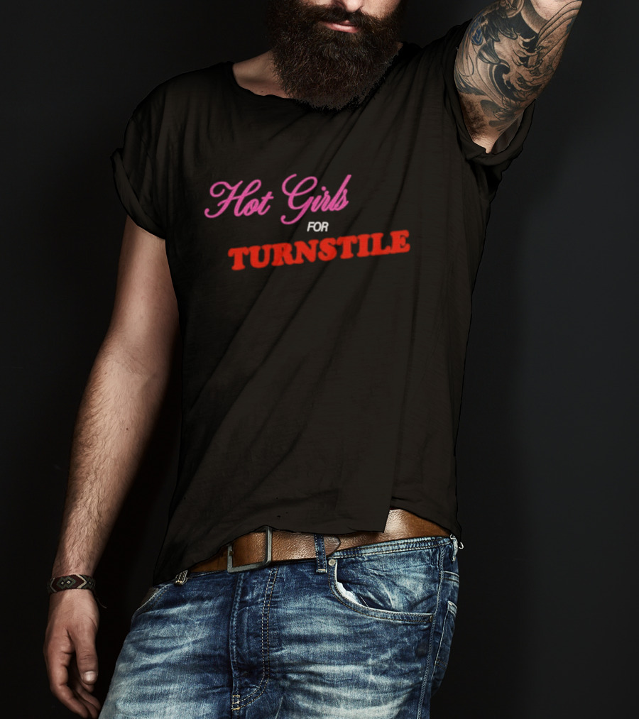 Hot Girls For Turnstile Pink And Red T-Shirt