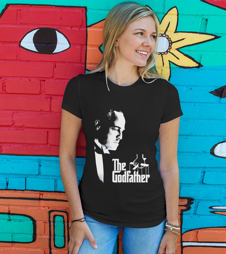 The Godfather Vito Corleone Iconic Movie Character Font T-Shirt