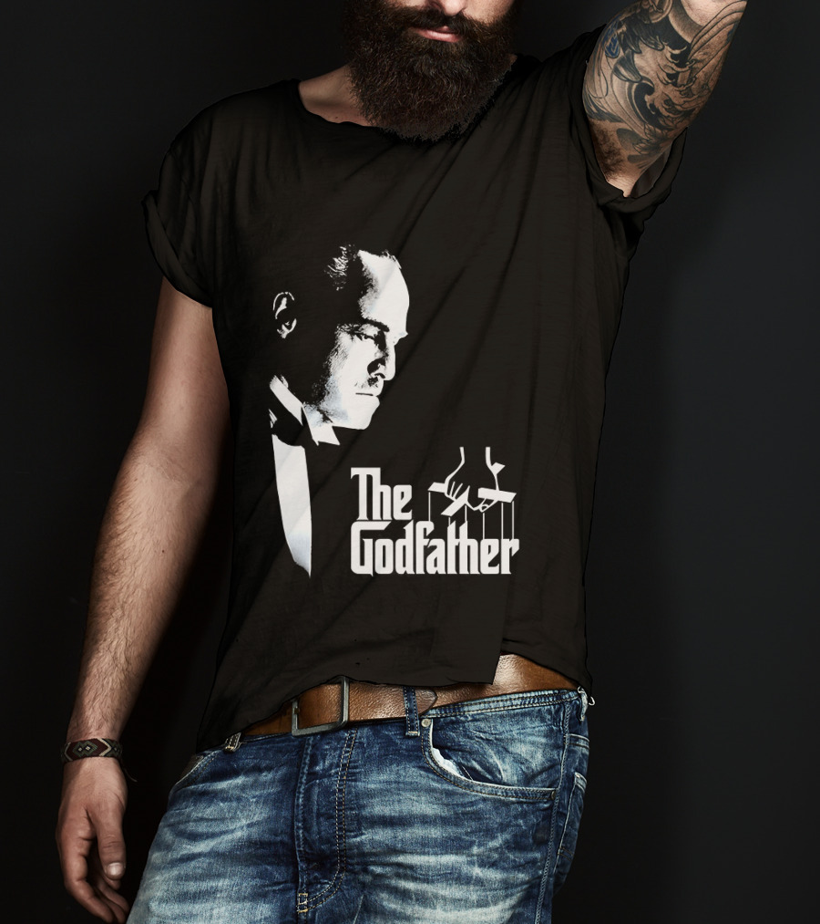 The Godfather Vito Corleone Iconic Movie Character Font T-Shirt
