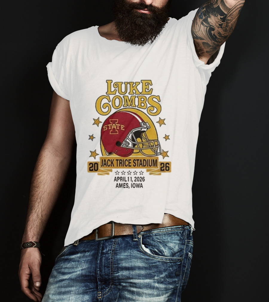 Luke Combs Iowa State Cyclones Jack Trice Stadium April 1 2026 Ames Iowa T-Shirt