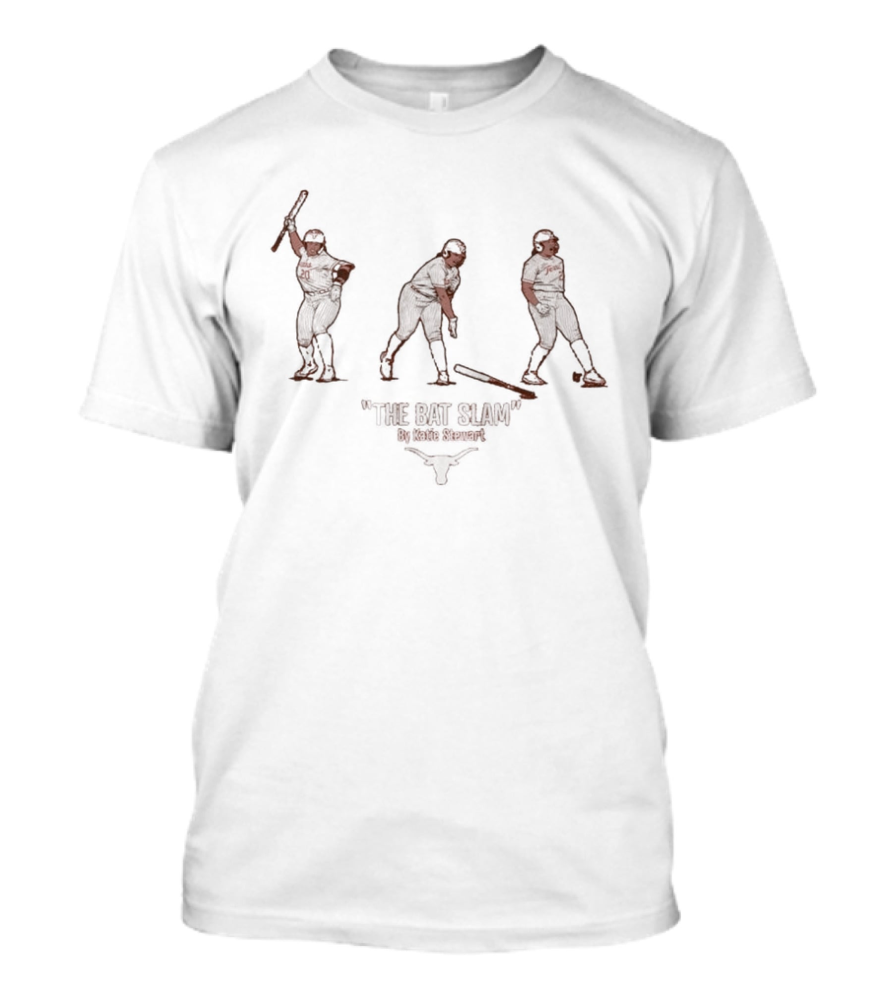 Texas Softball The Bat Slam Katie Stewart Play T-Shirt