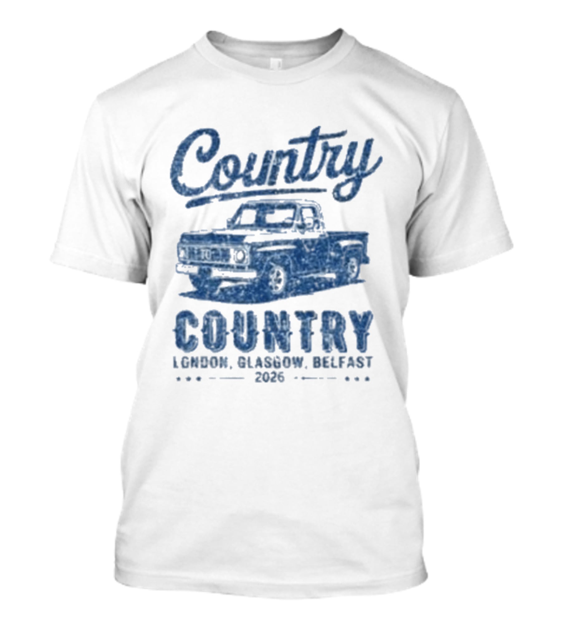 Country To Country London Glasgow Belfast 2026 Classic Car T-Shirt