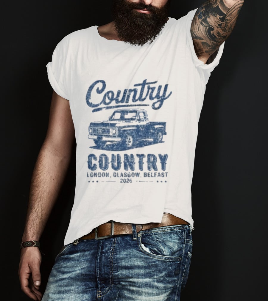 Country To Country London Glasgow Belfast 2026 Classic Car T-Shirt