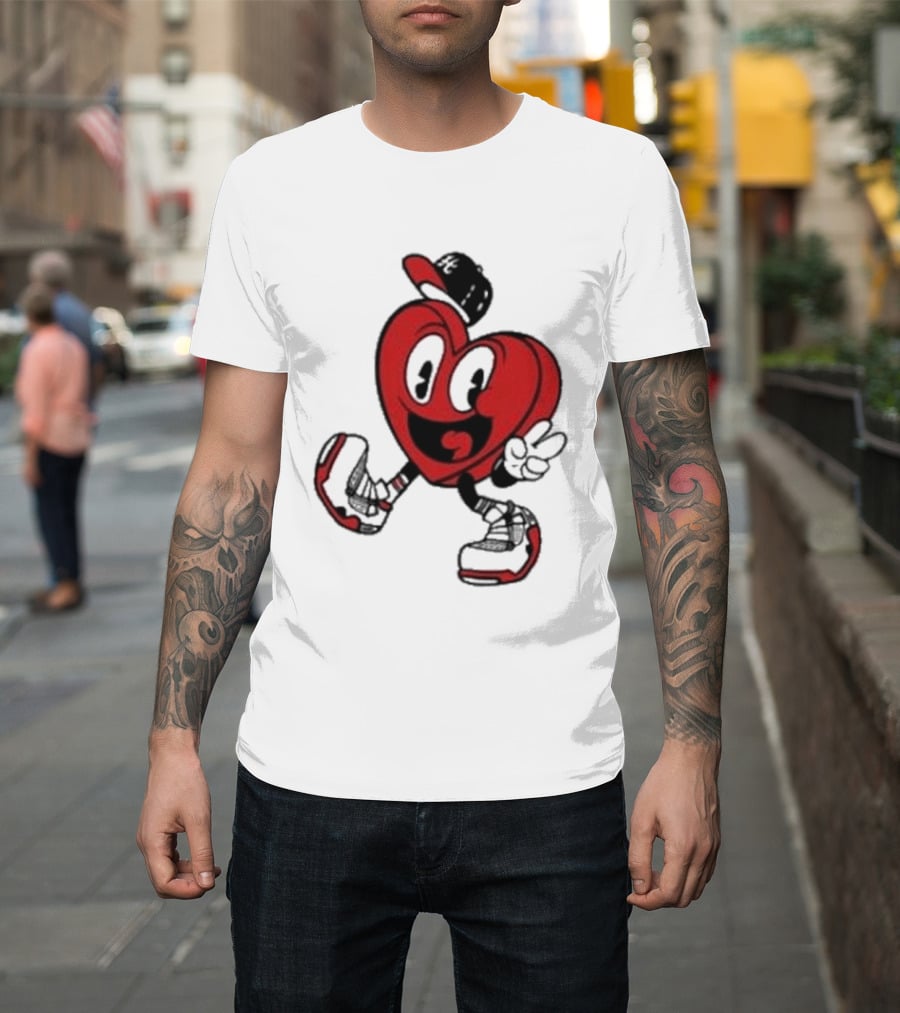 Hulvey Love Like That Heart Character Cartoon T-Shirt