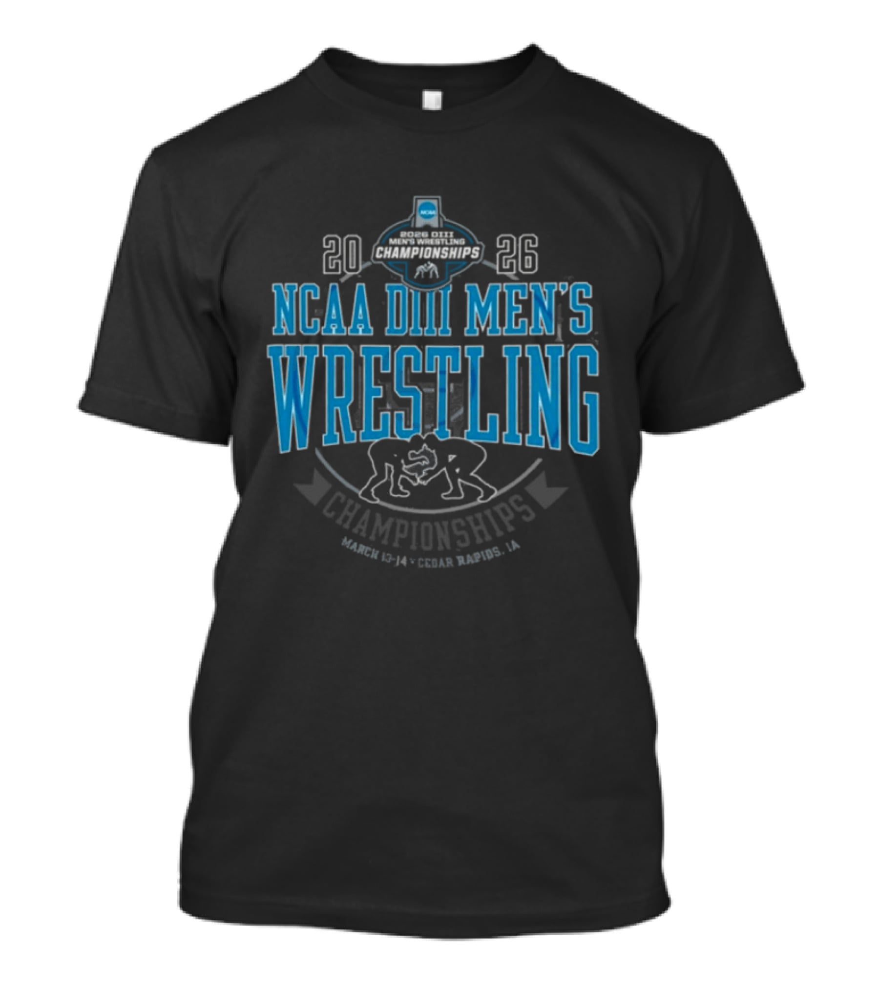 NCAA DIII Men's Wrestling Championships 2026 March 13 14 Cedar Rapids T-Shirt