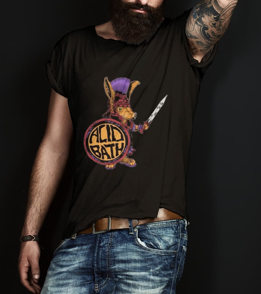 Acid Bath Roman Rabbit Gladiator Warrior Event T-Shirt